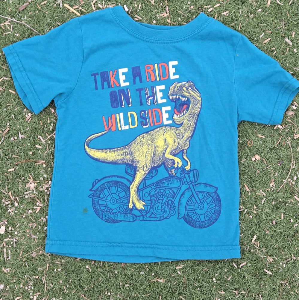 🦖 Take A Ride On The Wild Side Dinosaur T-shirt from Healthtex, Boys size 3T